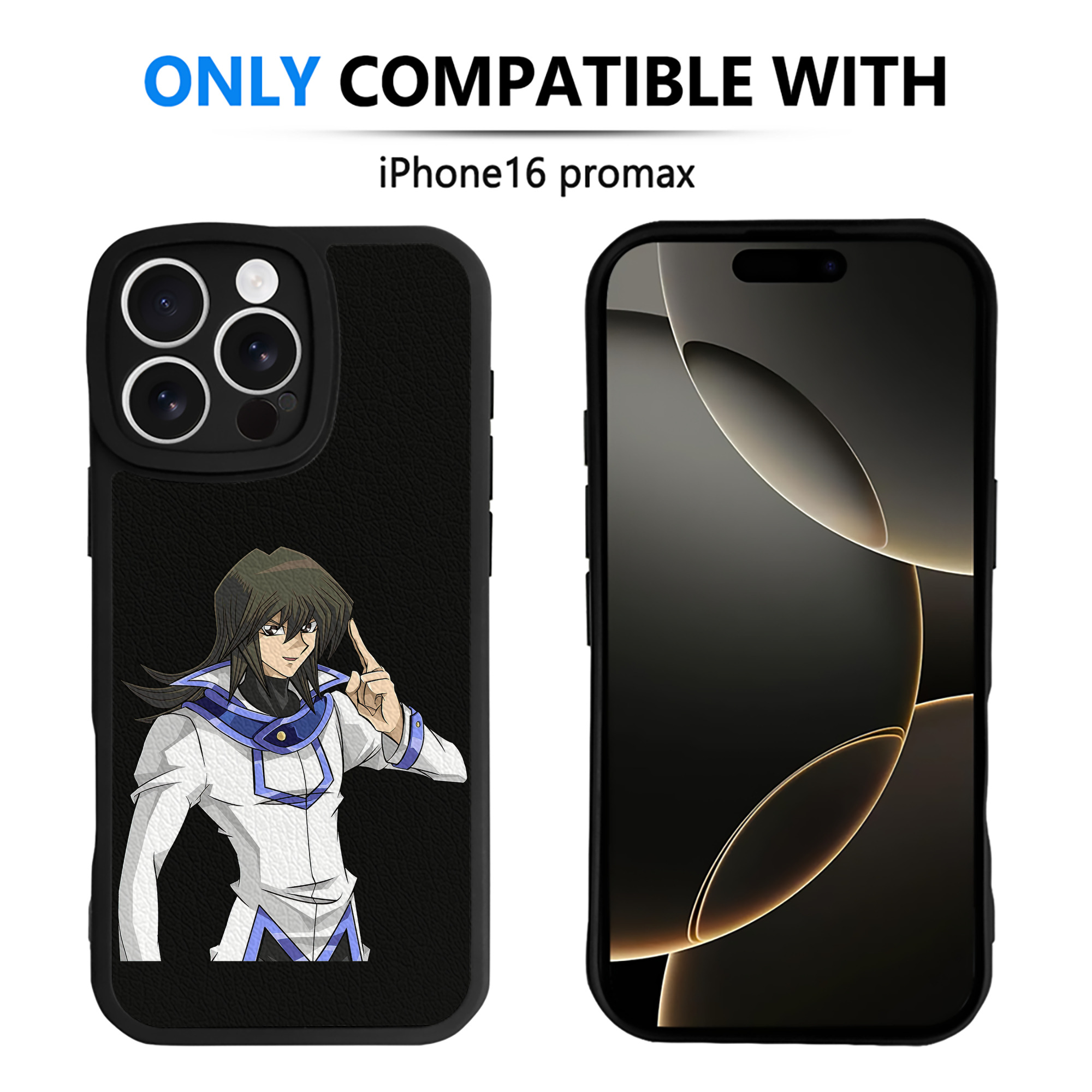 遊☆戯☆王 Yu-Gi-Oh! 【iPhone 16シリーズ対応】シリコンスマホケース（レザー調） 材質：シリコン